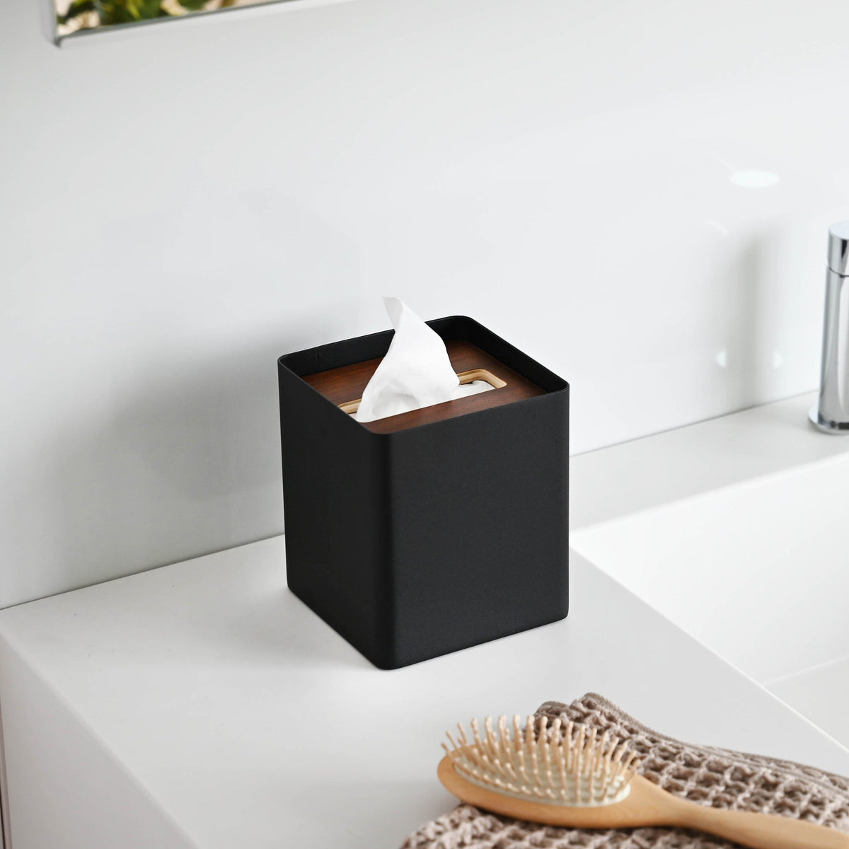 Tissue Box Cover - Square - Steel