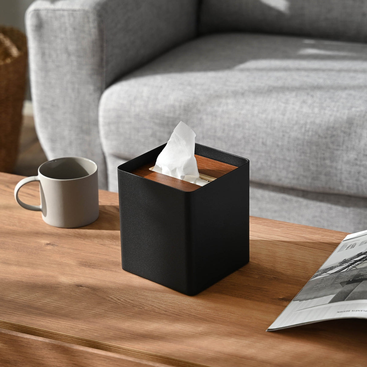 Tissue Box Cover - Square - Steel