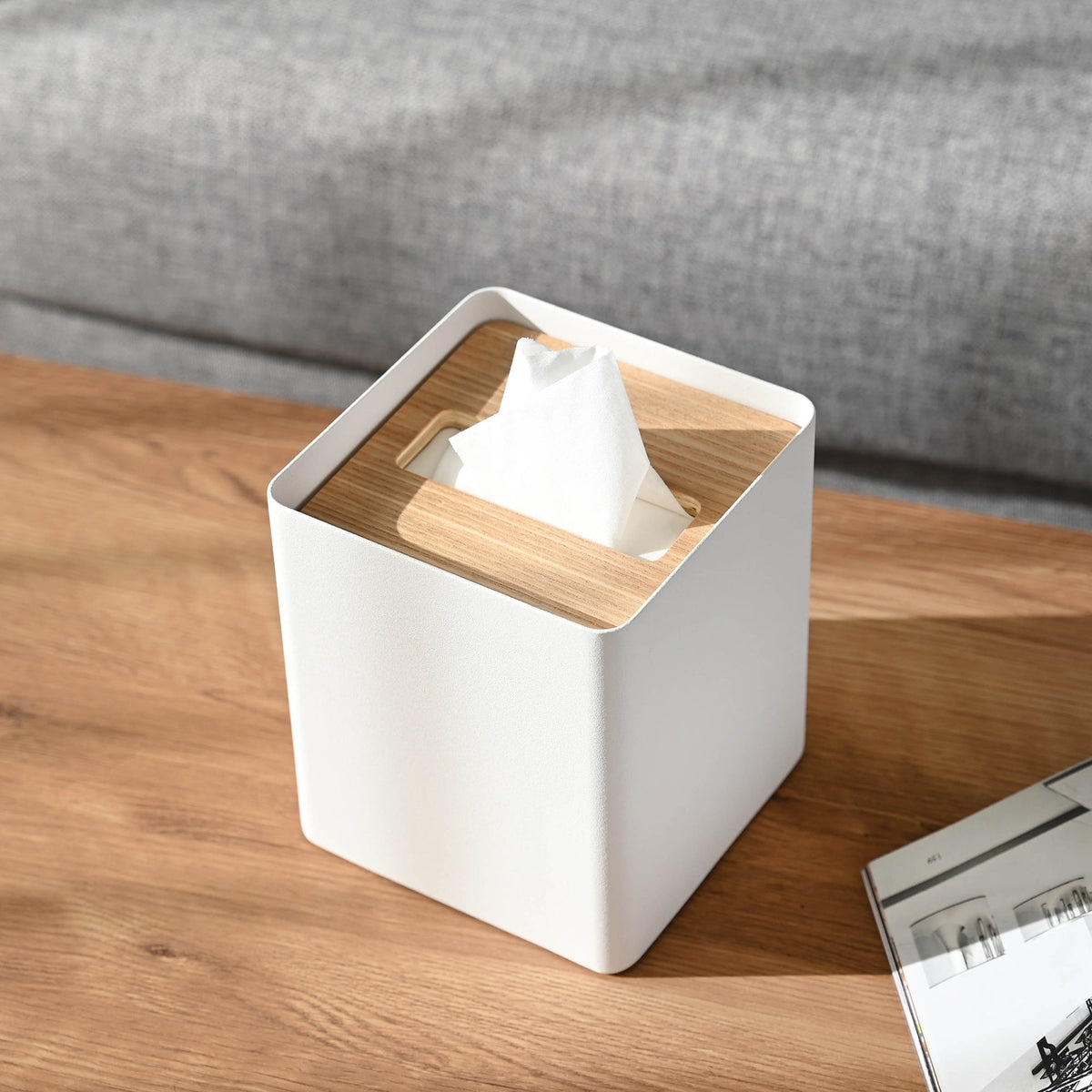 Tissue Box Cover - Square - Steel