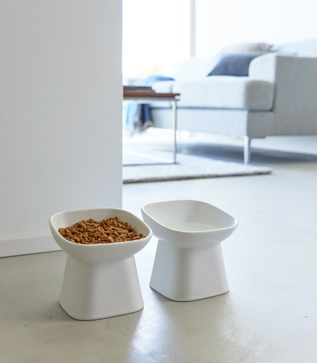 Tilted Pet Food Bowl